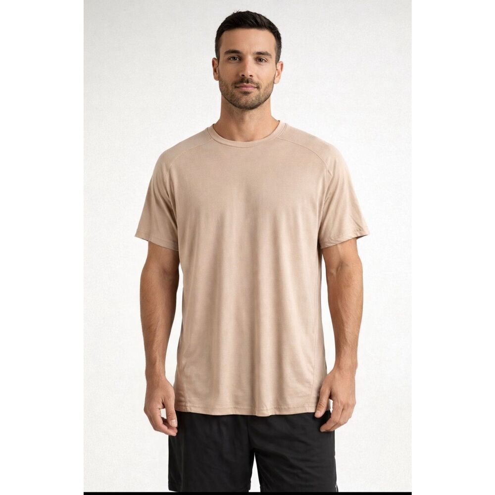Balance Athletica Men’s Light Tan Short Sleeve Top Size L